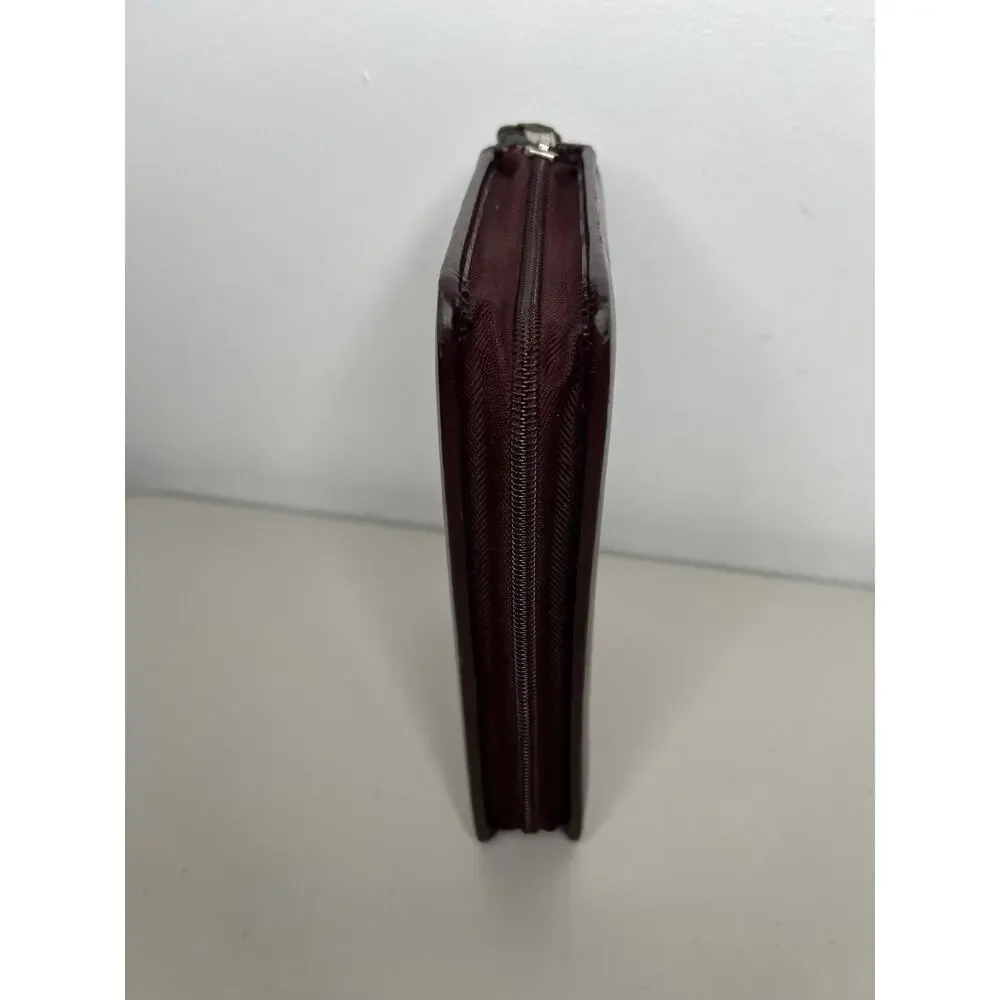 Vintage DayTimer Day Planner Burgundy Faux Leather